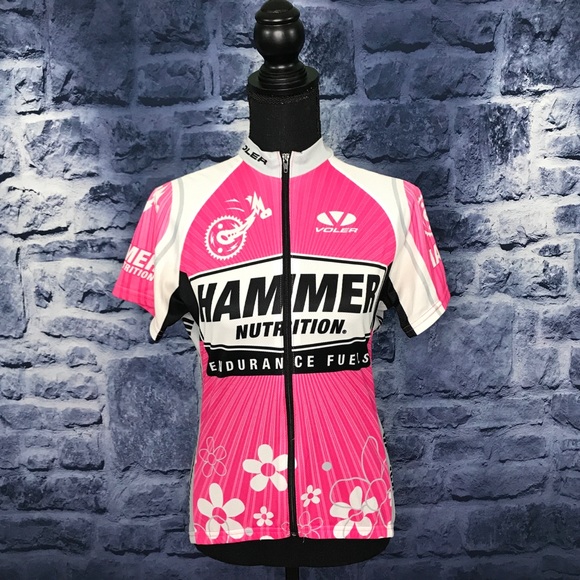 Voler Tops - Hammer Nutrition Cyclist Pink Zip Up Top ⭐️